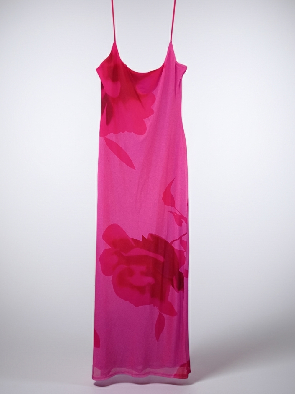 Princess Polly Hot Pink Floral Slip Maxi Dress